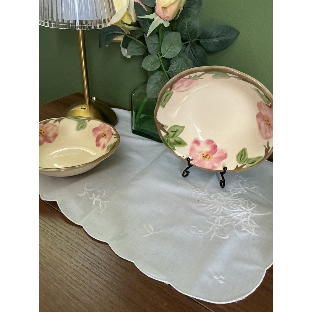 Franciscan Desert Rose Bowls, Set of 2, Vintage California China